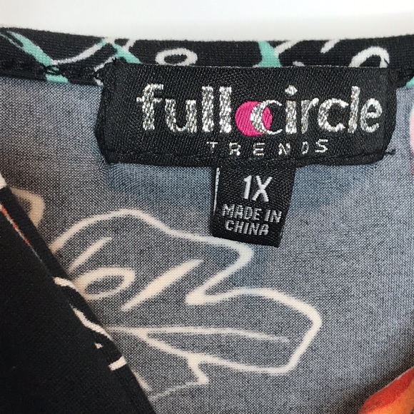 NWT Full Circle Faux Wrap Jumper 1X-3X PLUS SIZE - Picture 3 of 9